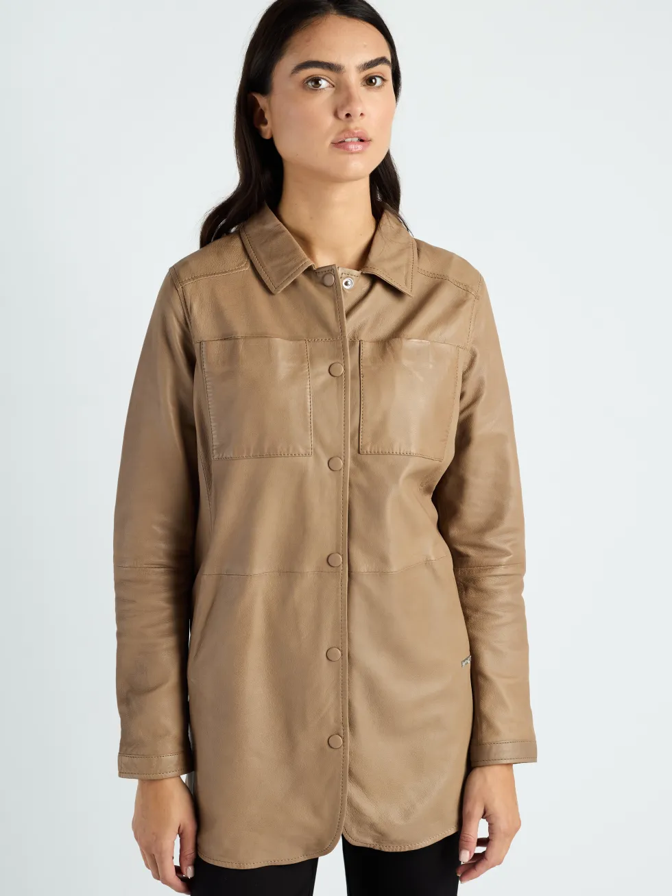 Lederkurzmantel 42020135